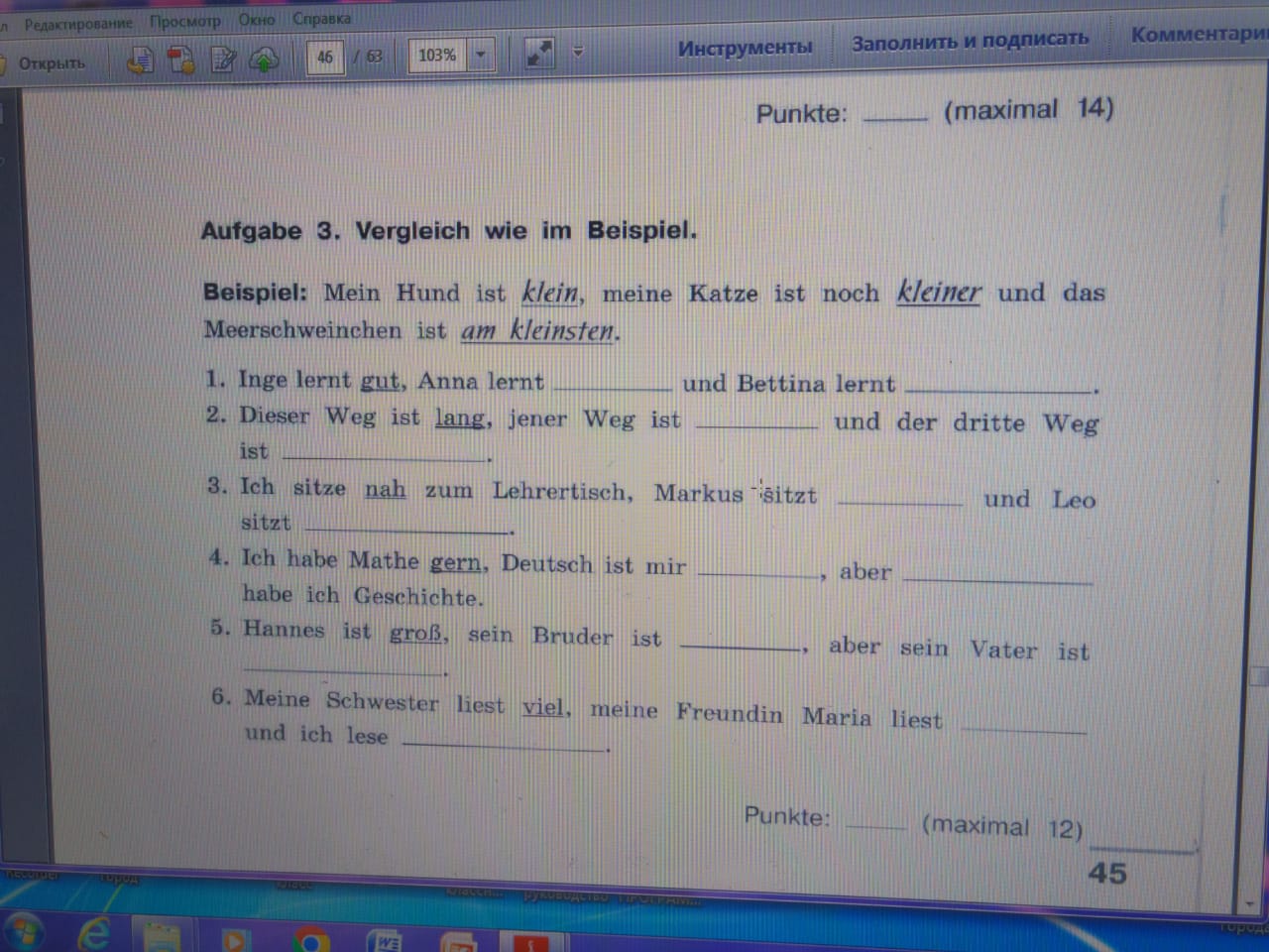 Was Ist Konjunktiv 1 Und 2 Aufgabe 3. Vergleich wie im Beispiel. Beispiel: Mein Hund ist klein